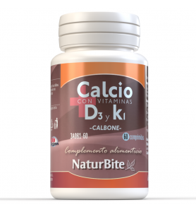 Naturbite Calbone Calcio con vitaminas D3 y K1