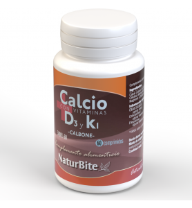 Naturbite Calbone Calcio con vitaminas D3 y K1