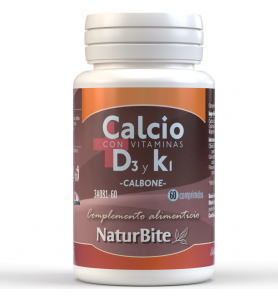 Naturbite Calbone Calcio con vitaminas D3 y K1