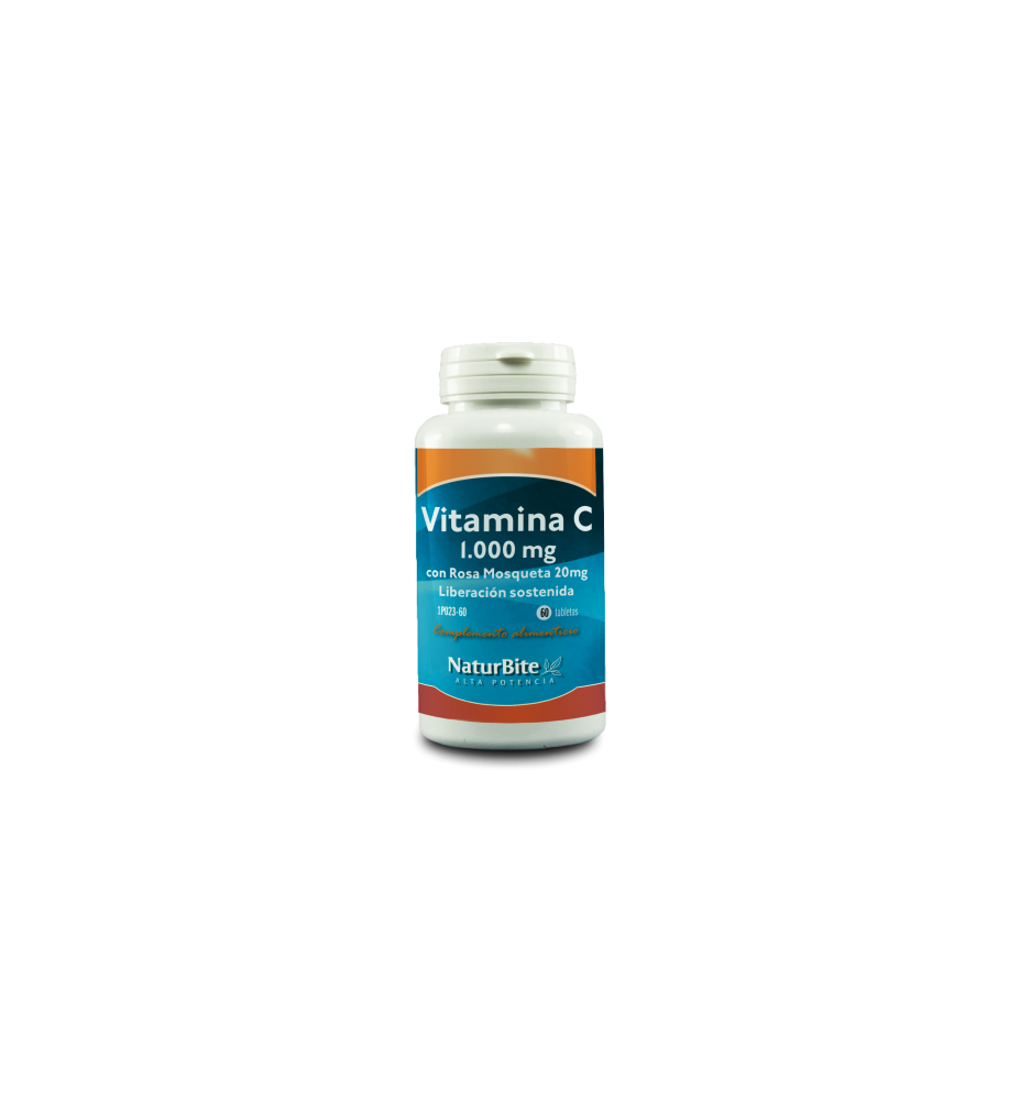 Naturbite Vitamina C 1.000 mg con Rosa Mosqueta 180 tabl.