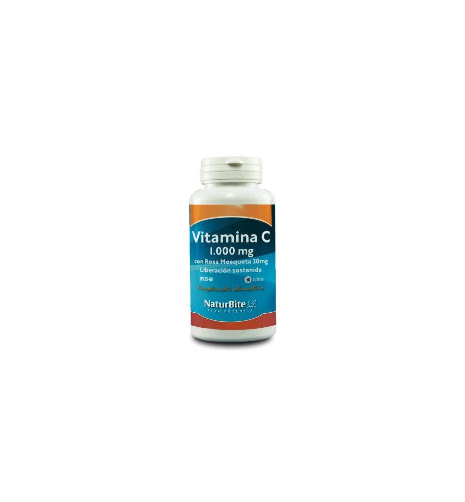 Naturbite Vitamina C 1.000 mg con Rosa Mosqueta 60 tabl.