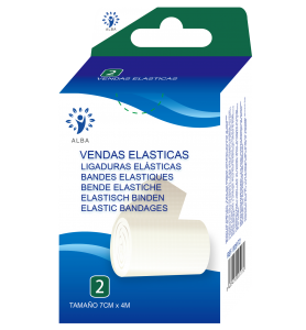 Venda elástica blanca