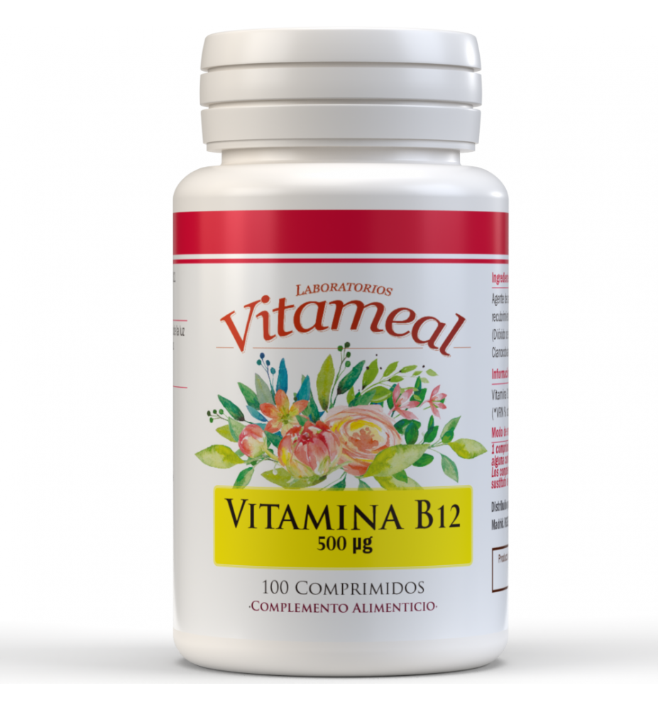 NaturBite  Vitameal Vitamina B12 500mcg  100 tabletas