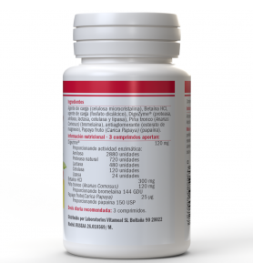 Naturbite Enzimas Digestivas Vitameal 100 tabletas