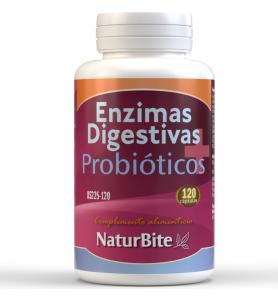 Naturbite Enzimas Digestvas + Probióticos 120 caps.
